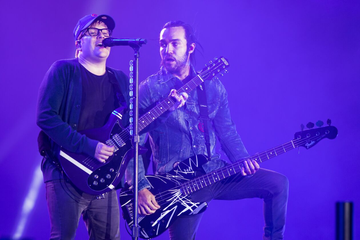 It was a mighty homecoming for Fall Out Boy Saturday night at Wrigley Field. | Ashlee Rezin/Sun-Times